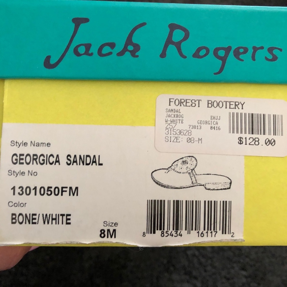 Jack Rogers - Georgica Sandra in white/ bone